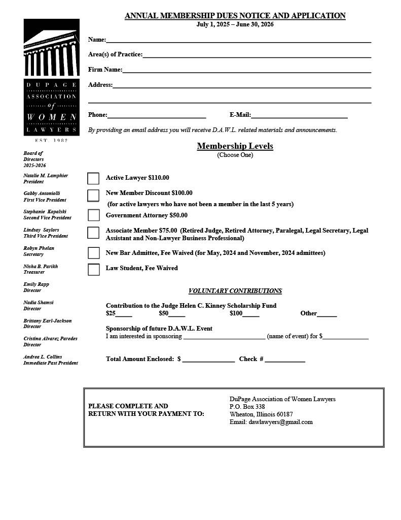 DuPage Association of Women Lawyers